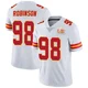 Men's Janarius Robinson Kansas City Chiefs ＃98 Limited White Vapor Untouchable Super Bowl LIX Jersey