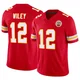 Men's Jared Wiley Kansas City Chiefs ＃12 Limited Red Vapor F.U.S.E. Jersey