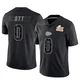 Men's Jaydn Ott Kansas City Chiefs ＃0 Limited Black Reflective Super Bowl LIX Jersey