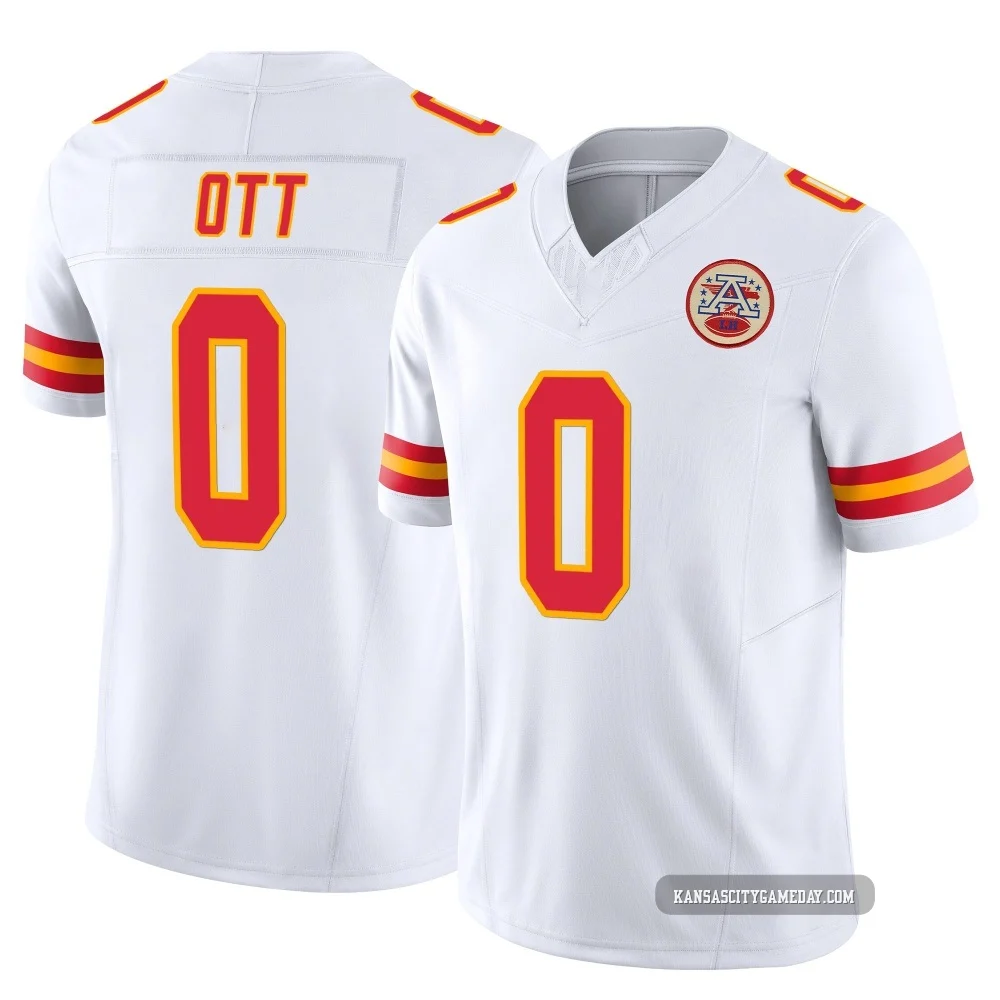 Men's Jaydn Ott Kansas City Chiefs ＃0 Limited White Vapor F.U.S.E. Jersey