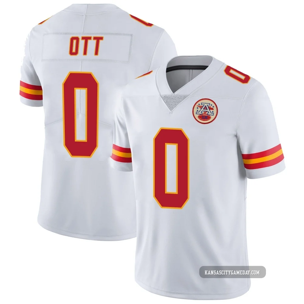 Men's Jaydn Ott Kansas City Chiefs ＃0 Limited White Vapor Untouchable Jersey