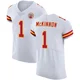 Men's Jerick McKinnon Kansas City Chiefs ＃1 Elite White Vapor Untouchable Jersey