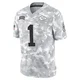 Men's Jerick McKinnon Kansas City Chiefs ＃1 Limited Arctic Camo 2024 Salute to Service Jersey