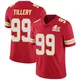 Men's Jerry Tillery Kansas City Chiefs ＃99 Limited Red Team Color Vapor Untouchable Super Bowl LIX Jersey