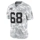 Men's Joey Lombard Kansas City Chiefs ＃68 Limited Arctic Camo 2024 Salute to Service Jersey