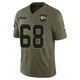 Men's Joey Lombard Kansas City Chiefs ＃68 Limited Olive 2025 Salute to Service Jersey