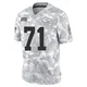 Men's Josh Simmons Kansas City Chiefs ＃71 Limited Arctic Camo 2024 Salute to Service Jersey