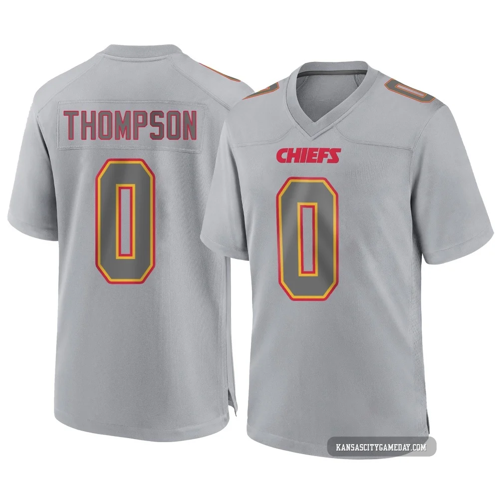 Men's Josh Thompson Kansas City Chiefs ＃0 Game Gray Atmosphere Fashion Jersey