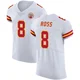 Men's Justyn Ross Kansas City Chiefs ＃8 Elite White Vapor Untouchable Jersey