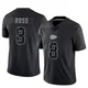 Men's Justyn Ross Kansas City Chiefs ＃8 Limited Black Reflective Jersey
