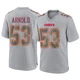 Men's Kam Arnold Kansas City Chiefs ＃53 Game Gray Atmosphere Fashion Jersey