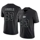 Men's Kam Arnold Kansas City Chiefs ＃53 Limited Black Reflective Jersey