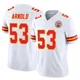 Men's Kam Arnold Kansas City Chiefs ＃53 Limited White Vapor F.U.S.E. Jersey