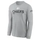 Men's Kansas City Chiefs Gray 2024 Salute To Service Long Sleeve T-Shirt