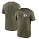 Men's Kansas City Chiefs Legend Olive 2022 Salute to Service Team T-Shirt