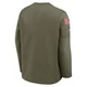Men's Kansas City Chiefs Olive 2025 Salute to Service Sideline Coaches Long Sleeve T-Shirt