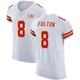 Men's Kristian Fulton Kansas City Chiefs ＃8 Elite White Vapor Untouchable Super Bowl LIX Jersey