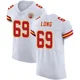 Men's Kyle Long Kansas City Chiefs ＃69 Elite White Vapor Untouchable Jersey