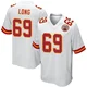 Men's Kyle Long Kansas City Chiefs ＃69 Game White Jersey