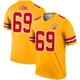 Men's Kyle Long Kansas City Chiefs ＃69 Legend Gold Inverted Jersey