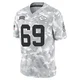 Men's Kyle Long Kansas City Chiefs ＃69 Limited Arctic Camo 2024 Salute to Service Jersey