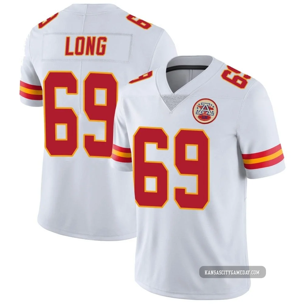 Men's Kyle Long Kansas City Chiefs ＃69 Limited White Vapor Untouchable Jersey