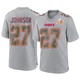 Men's Larry Johnson Kansas City Chiefs ＃27 Game Gray Atmosphere Fashion Super Bowl LIX Jersey