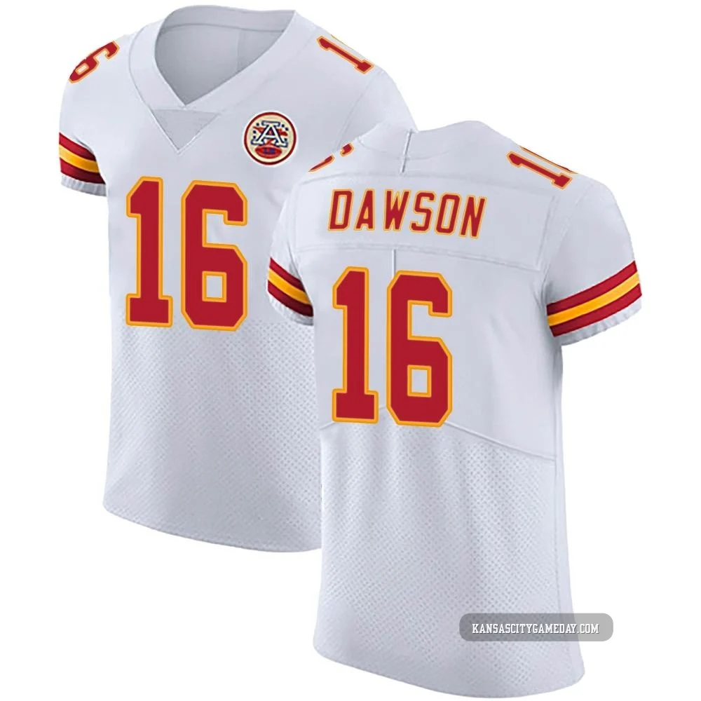 Men's Len Dawson Kansas City Chiefs ＃16 Elite White Vapor Untouchable Jersey