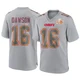Men's Len Dawson Kansas City Chiefs ＃16 Game Gray Atmosphere Fashion Super Bowl LIX Jersey