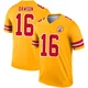 Men's Len Dawson Kansas City Chiefs ＃16 Legend Gold Inverted Jersey
