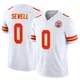 Men's Marlen Sewell Kansas City Chiefs ＃0 Limited White Vapor F.U.S.E. Jersey