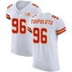 Men's Marlon Tuipulotu Kansas City Chiefs ＃96 Elite White Vapor Untouchable Super Bowl LIX Jersey