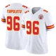 Men's Marlon Tuipulotu Kansas City Chiefs ＃96 Limited White Vapor F.U.S.E. Jersey