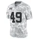 Men's Matt Bushman Kansas City Chiefs ＃49 Limited Arctic Camo 2024 Salute to Service Jersey