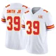 Men's Melvin Smith Jr. Kansas City Chiefs ＃39 Limited White Vapor F.U.S.E. Super Bowl LIX Jersey