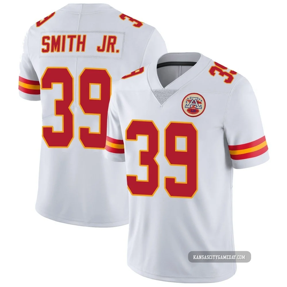 Men's Melvin Smith Jr. Kansas City Chiefs ＃39 Limited White Vapor Untouchable Jersey