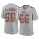 Men's Mike Caliendo Kansas City Chiefs ＃66 Game Gray Atmosphere Fashion Super Bowl LIX Jersey