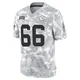 Men's Mike Caliendo Kansas City Chiefs ＃66 Limited Arctic Camo 2024 Salute to Service Jersey