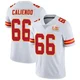 Men's Mike Caliendo Kansas City Chiefs ＃66 Limited White Vapor Untouchable Super Bowl LIX Jersey