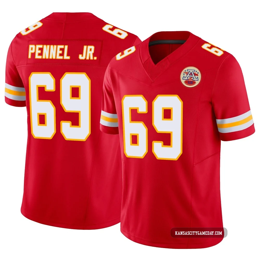 Men's Mike Pennel Jr. Kansas City Chiefs ＃69 Limited Red Vapor F.U.S.E. Jersey