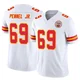 Men's Mike Pennel Jr. Kansas City Chiefs ＃69 Limited White Vapor F.U.S.E. Jersey