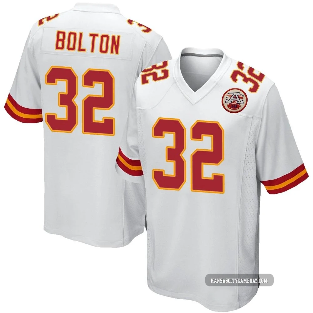 Men's Nick Bolton Kansas City Chiefs ＃32 Game White Jersey