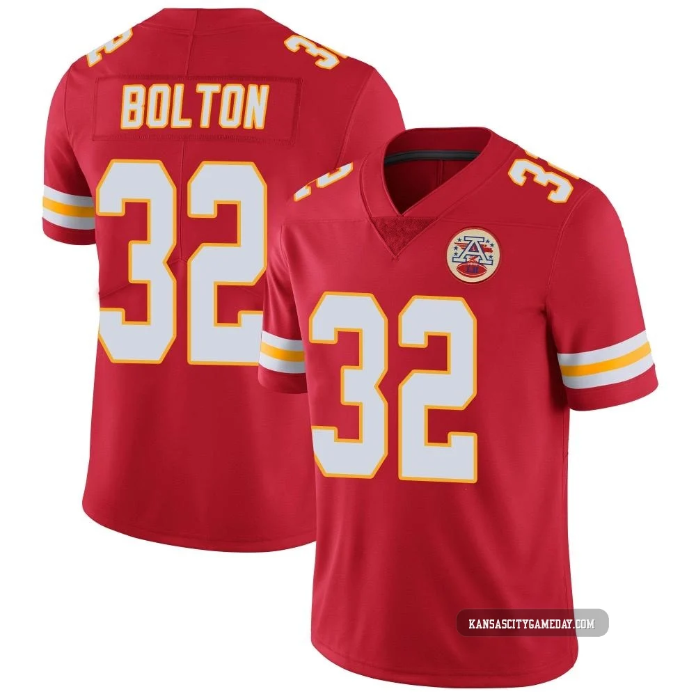 Men's Nick Bolton Kansas City Chiefs ＃32 Limited Red Team Color Vapor Untouchable Jersey