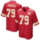 Men's Nick Torres Kansas City Chiefs ＃79 Game Red Team Color Super Bowl LIX Jersey