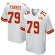 Men's Nick Torres Kansas City Chiefs ＃79 Game White Super Bowl LIX Jersey