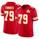 Men's Nick Torres Kansas City Chiefs ＃79 Limited Red Vapor F.U.S.E. Super Bowl LIX Jersey