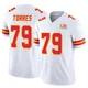 Men's Nick Torres Kansas City Chiefs ＃79 Limited White Vapor F.U.S.E. Super Bowl LIX Jersey