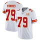 Men's Nick Torres Kansas City Chiefs ＃79 Limited White Vapor Untouchable Super Bowl LIX Jersey