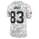 Men's Noah Gray Kansas City Chiefs ＃83 Limited Arctic Camo 2024 Salute to Service Jersey
