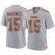 Men's Patrick Mahomes Kansas City Chiefs ＃15 Game Gray Atmosphere Fashion Jersey